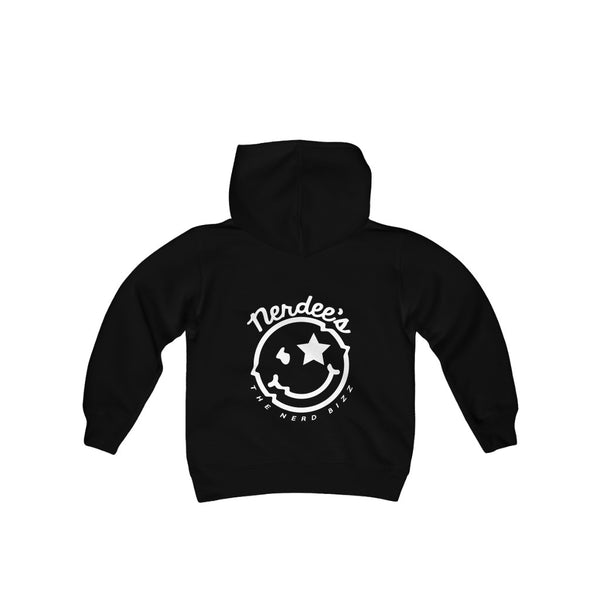 Nerdee's Official Logo Hoodie (Front & Back - Design 01) - Kids Hooded Sweatshirt