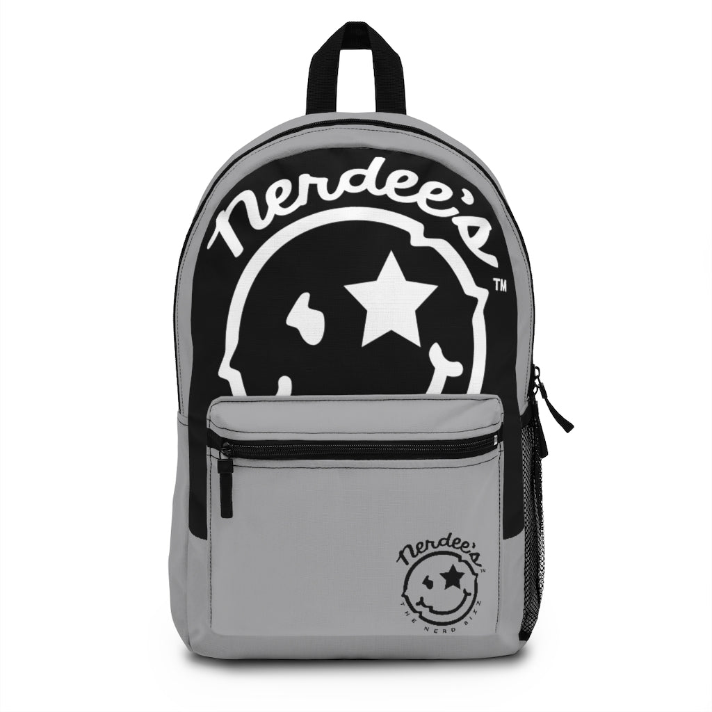 Nerdee's Logo Backpack (Design 03) - Gray