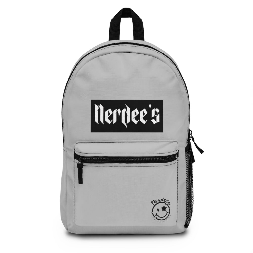 Nerdee's "Black Label" (Design 01) - Backpack - Light Gray