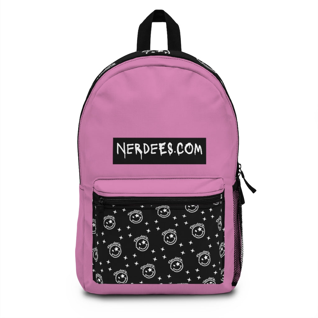 Nerdee's Logo Backpack (Design 05) - Pink