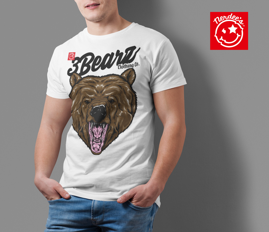 3Bearz Clothing Co. "Grizzly" Logo -  Men's Lightweight Fashion Tee