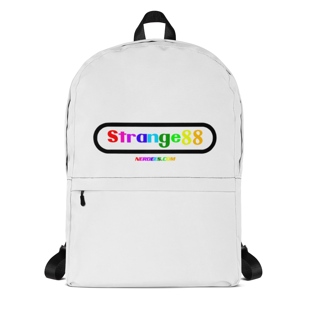 Strange 88 Retro Logo "80's 8 Bit - Blk/RGB" - Backpack