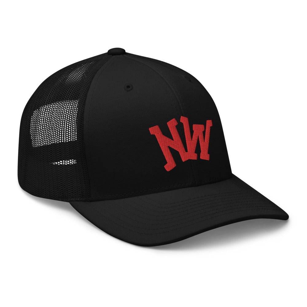 Nerdee's World Gaming Logo "NW" (Red) - Trucker Cap