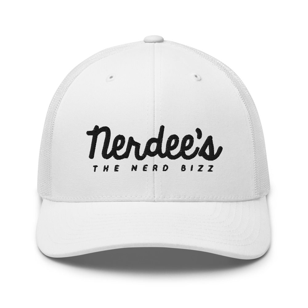 Nerdee's - The Nerd Bizz Script Logo (Black) - Trucker Cap