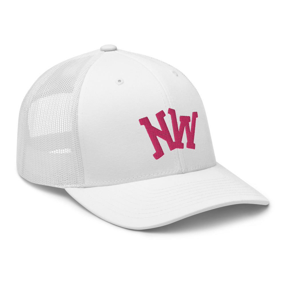 Nerdee's World Gaming Logo "NW" (Pink) - Trucker Cap
