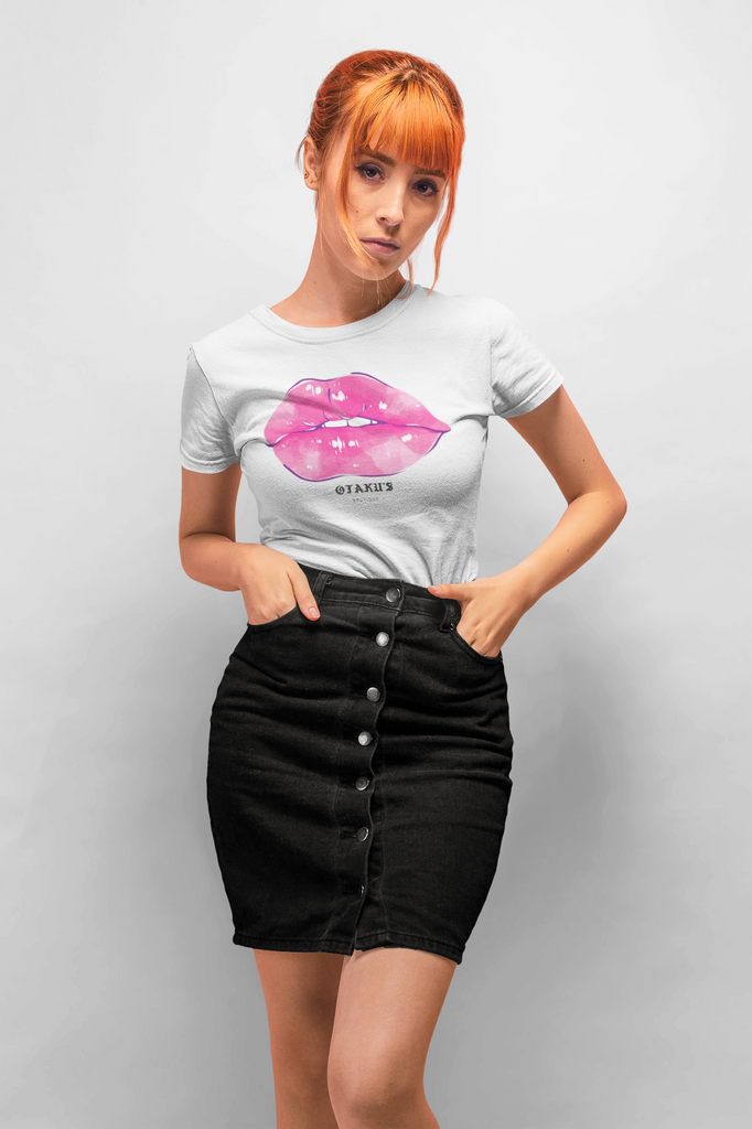 Otaku's Boutique "Hot Pink Lips" Logo - Women's Favorite Tee