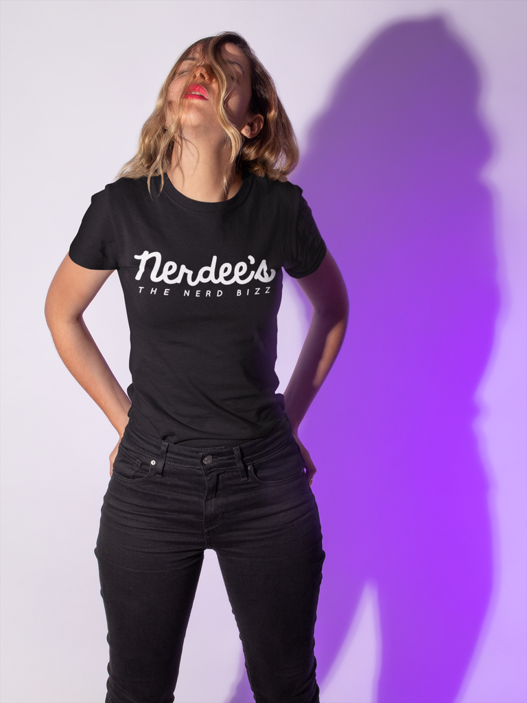 Nerdee's Official Script Logo - Women's Favorite Tee