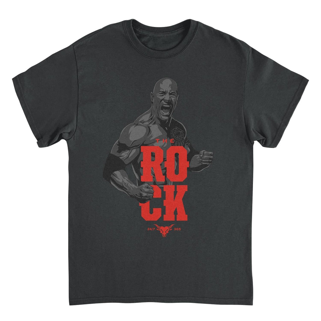 WWE Rock 365 Black T-Shirt