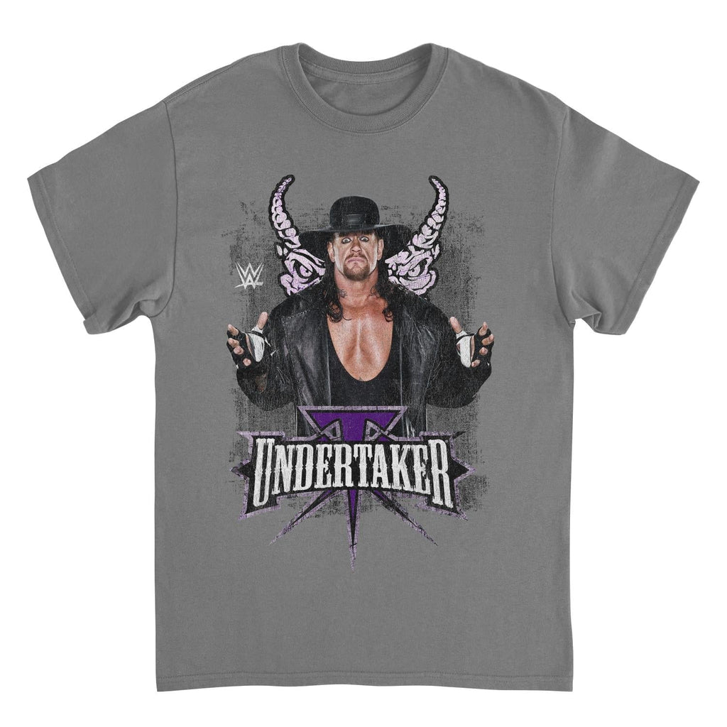 WWE Undertaker Horns Charcoal T-Shirt