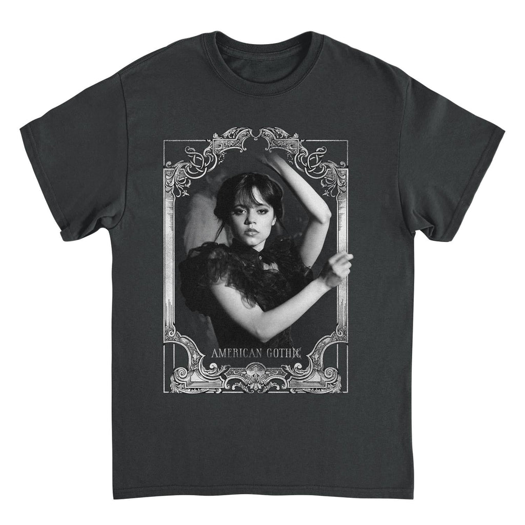 Wednesday American Gothic Black T-Shirt