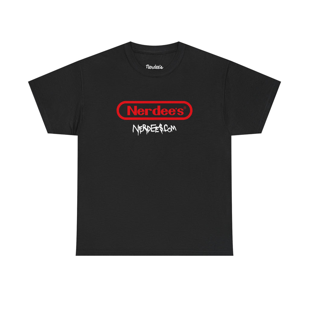 Nerdee's Retro Parody Tees - "Nerdee's" (Nerd-tendo logo) - Unisex Heavy Cotton Tee - Nerd Drip