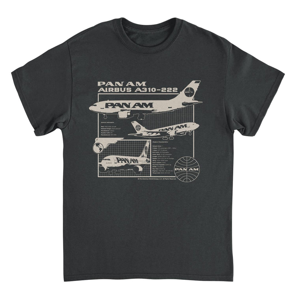 Pan Am Plane General Information Black T-Shirt