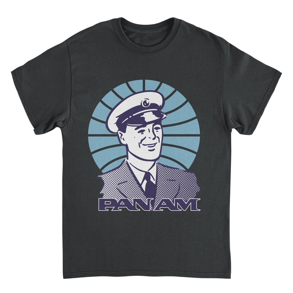 Pan Am Pilot Smile Black T-Shirt