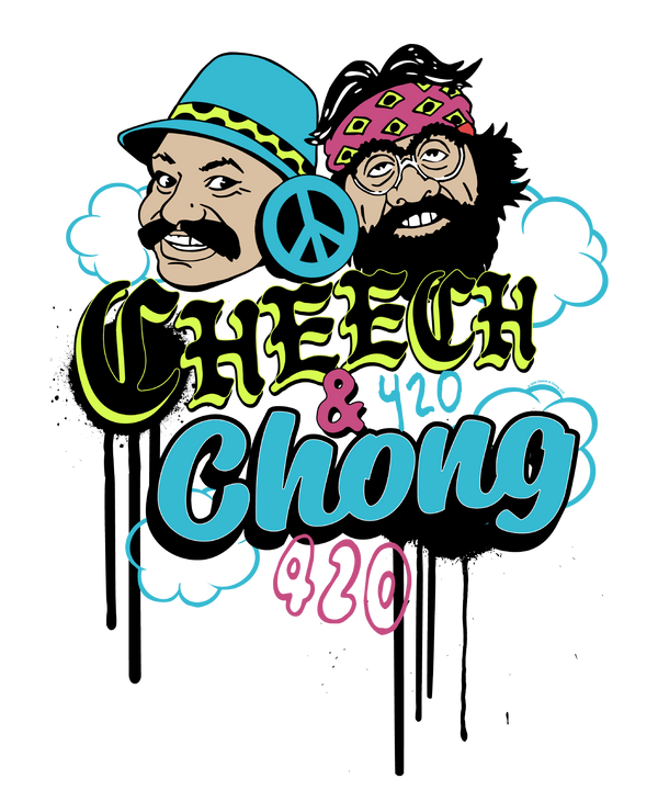 Cheech & Chong 420 Duo Peace Sign T-Shirt