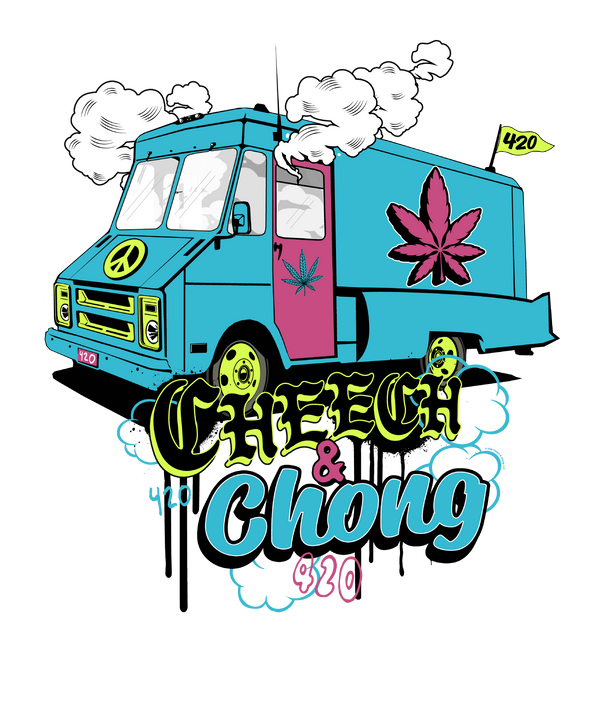 Cheech & Chong 420 Truck Leaf T-Shirt
