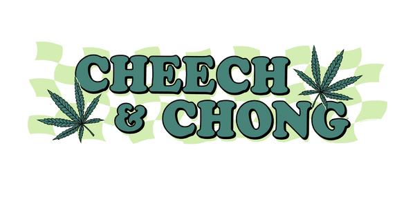 Cheech & Chong Checkered Leaf T-Shirt