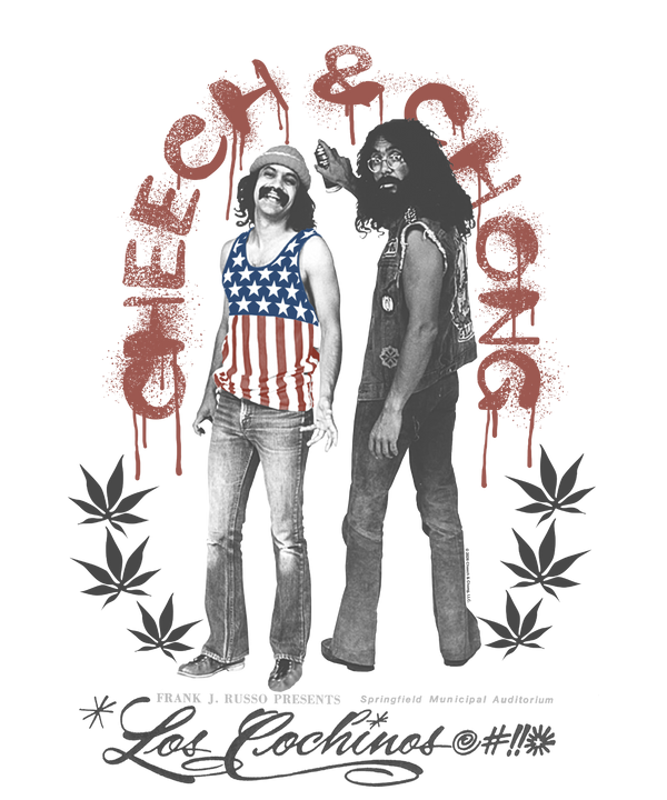 Cheech & Chong Los Cochinos Retro Concert Poster T-Shirt
