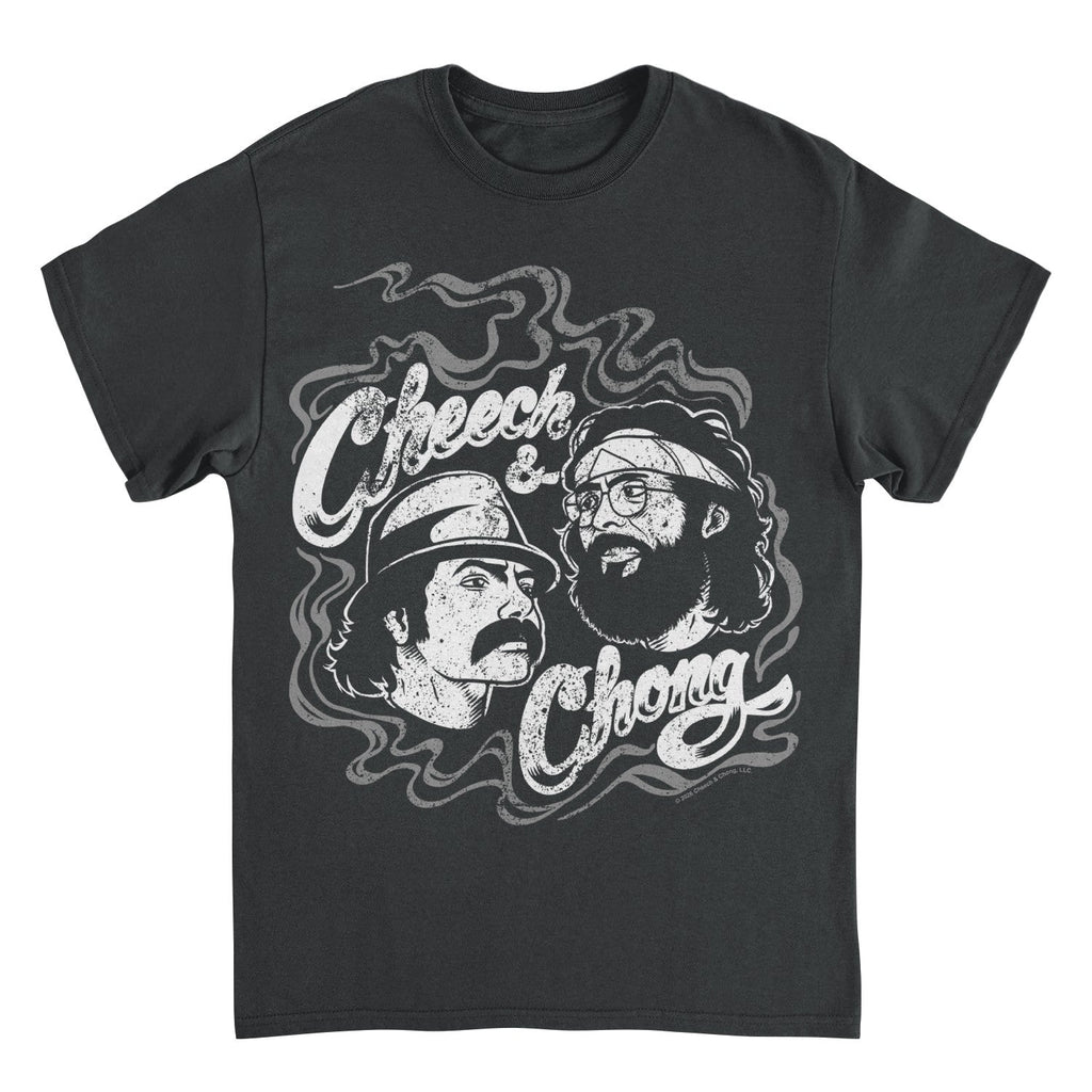 Cheech & Chong Classic Duo Smoke Logo T-Shirt