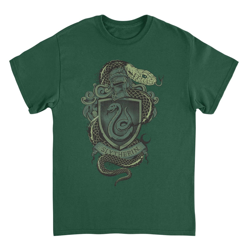 Harry Potter Slytherin Mascot Emblem Forest Green T-Shirt