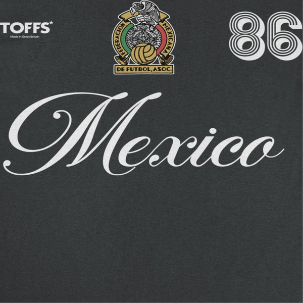 Toffs Retro Soccer Futbol Mexico Black T-Shirt