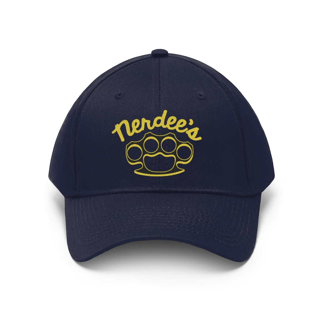 Nerdee's Brass Knuckles (Gold Design 01) - Unisex Twill Hat