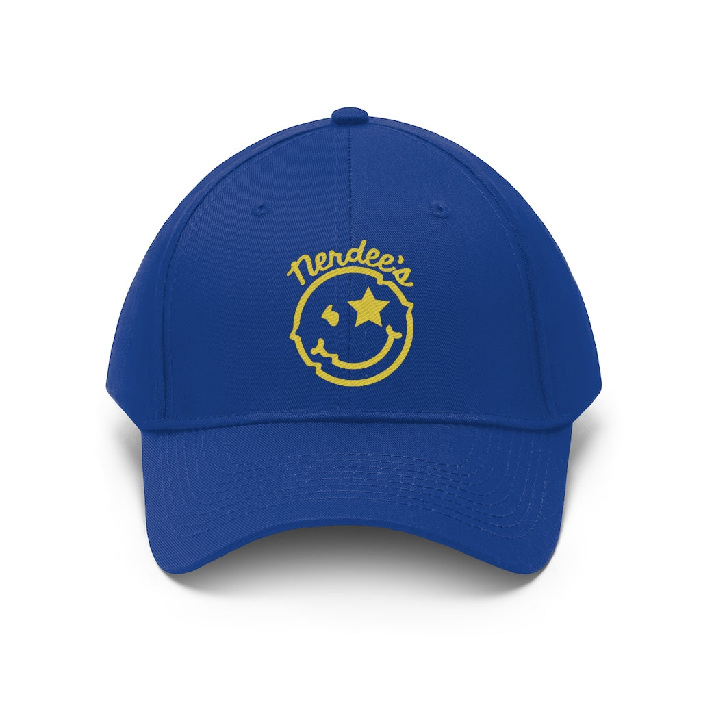 Nerdee's Official logo (GOLD) - Unisex Twill Hat