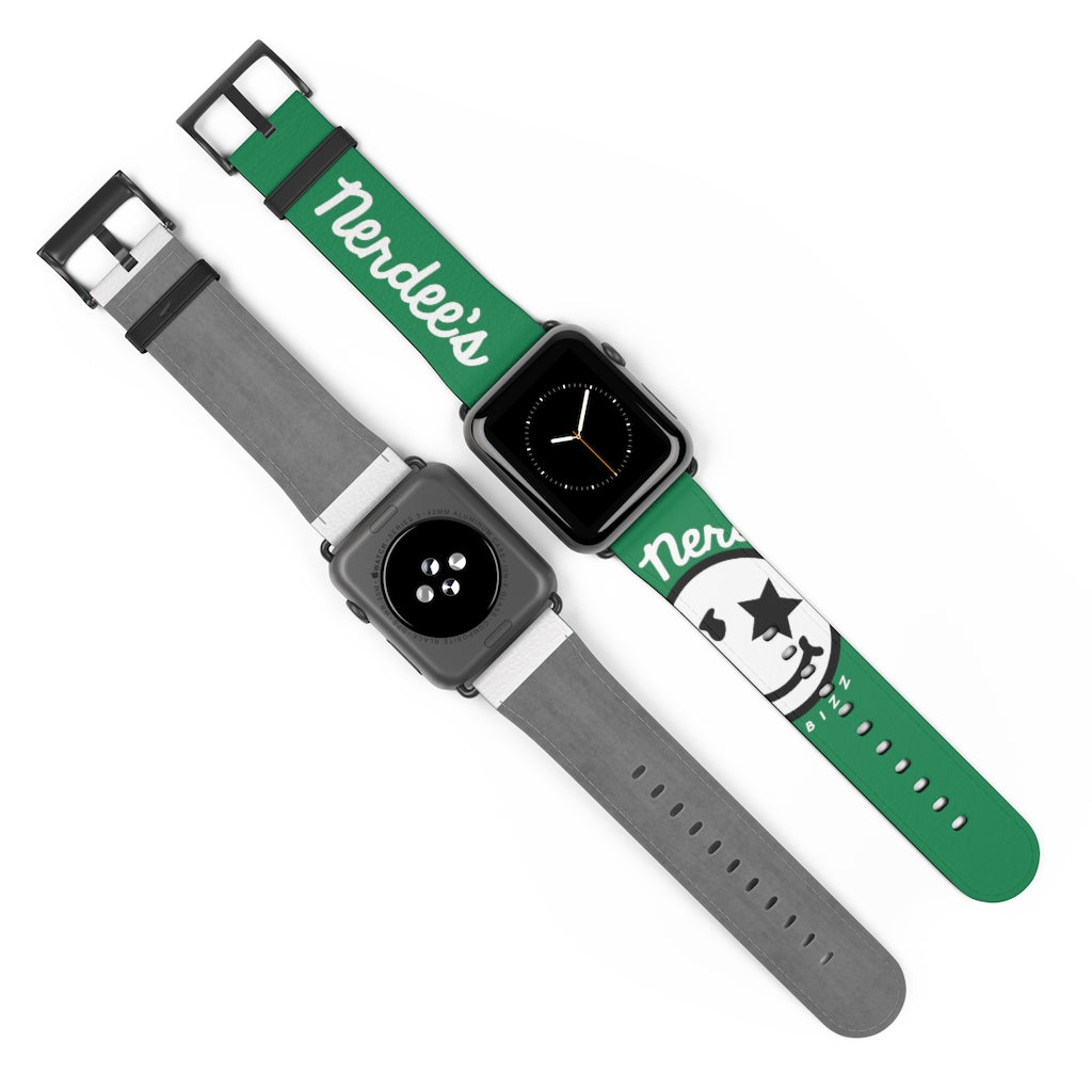 Nerdee's Official Logo Watch Band - (Design 02) Green