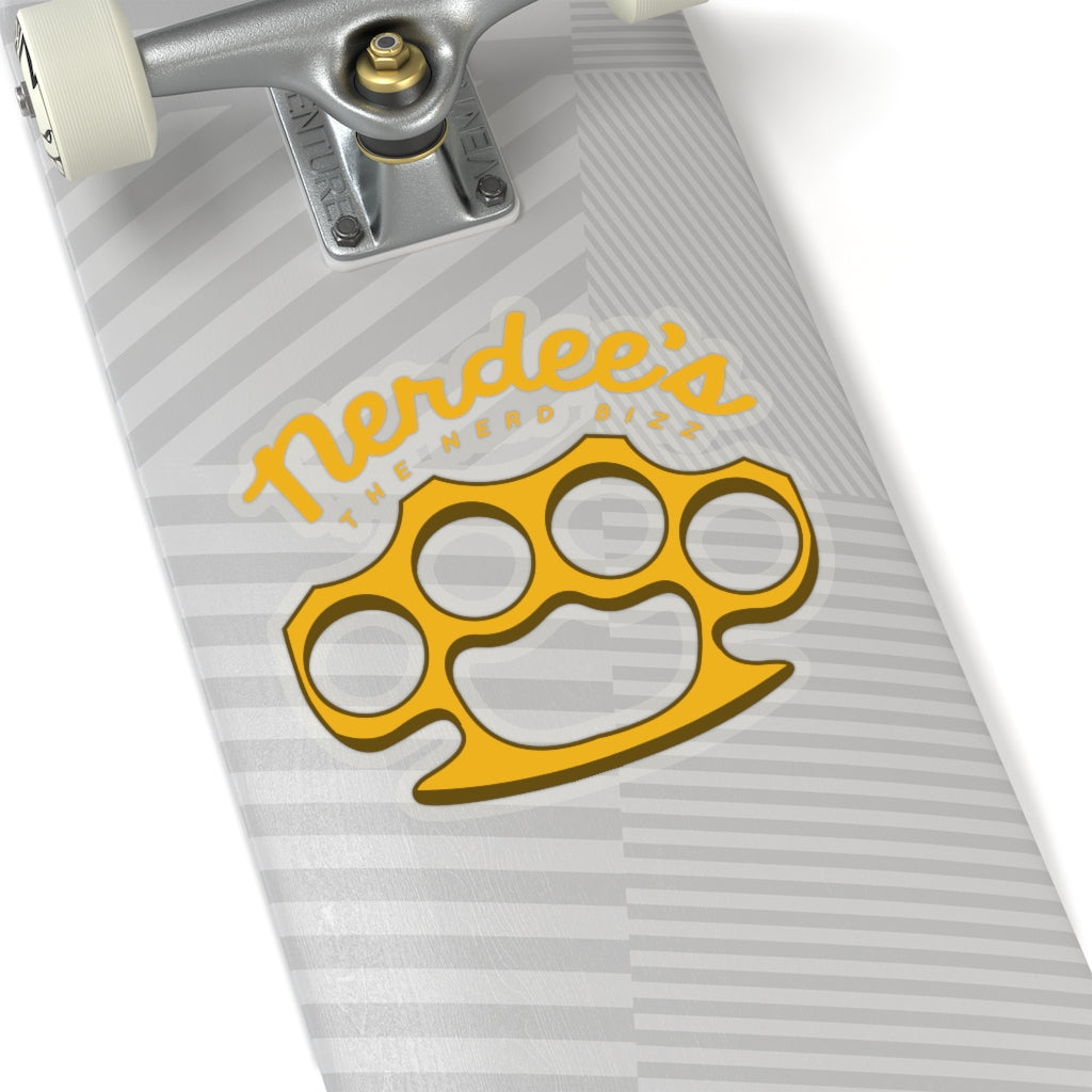 Nerdee's Brass Knuckles (Design 01) Decal - Kiss-Cut Stickers