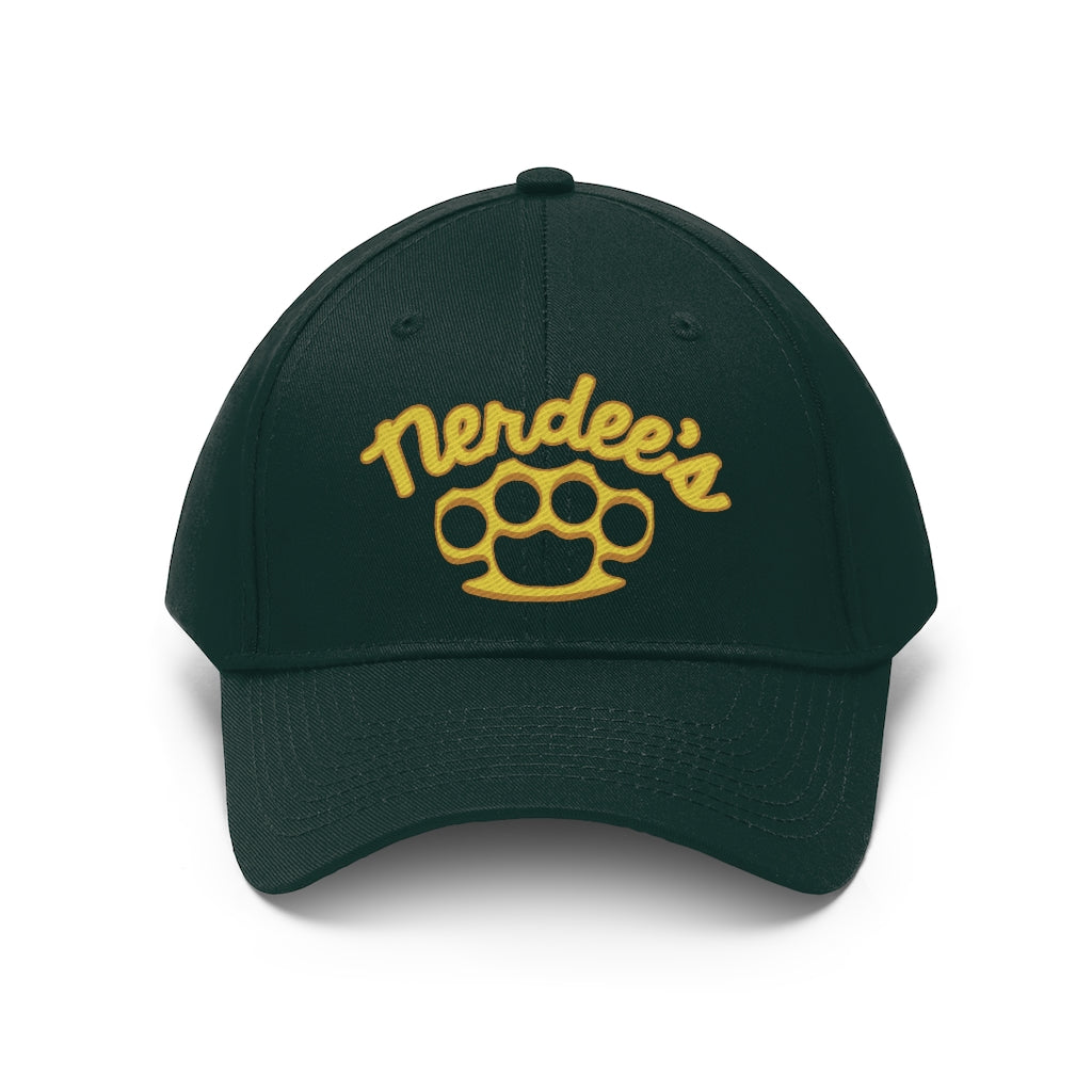 Nerdee's Brass Knuckles (Gold Design 02) - Unisex Twill Hat