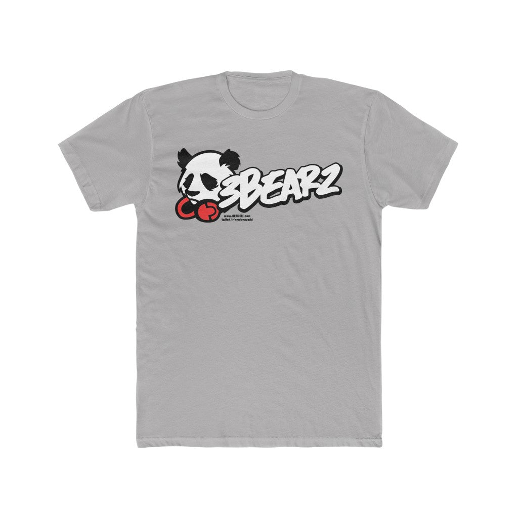 3Bearz Clothing Logo - Men's Cotton Crew Tee