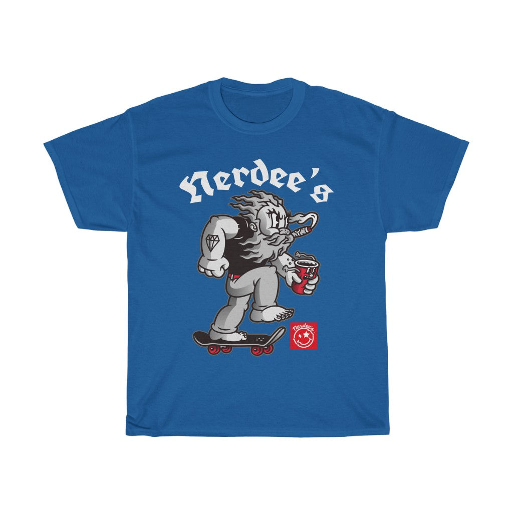 Nerdee's Skate Shop "The Beard" (Design 01) - Unisex Heavy Cotton Tee