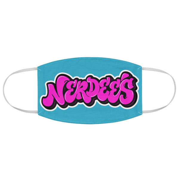 Nerdee's Original Pink Graffiti Logo Fabric Face Mask