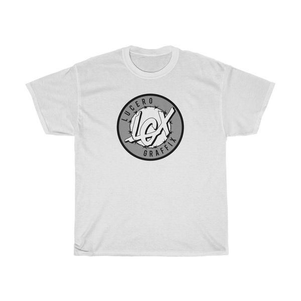 LGX Logo (WHT/GRY/WHT) - Unisex Heavy Cotton Tee