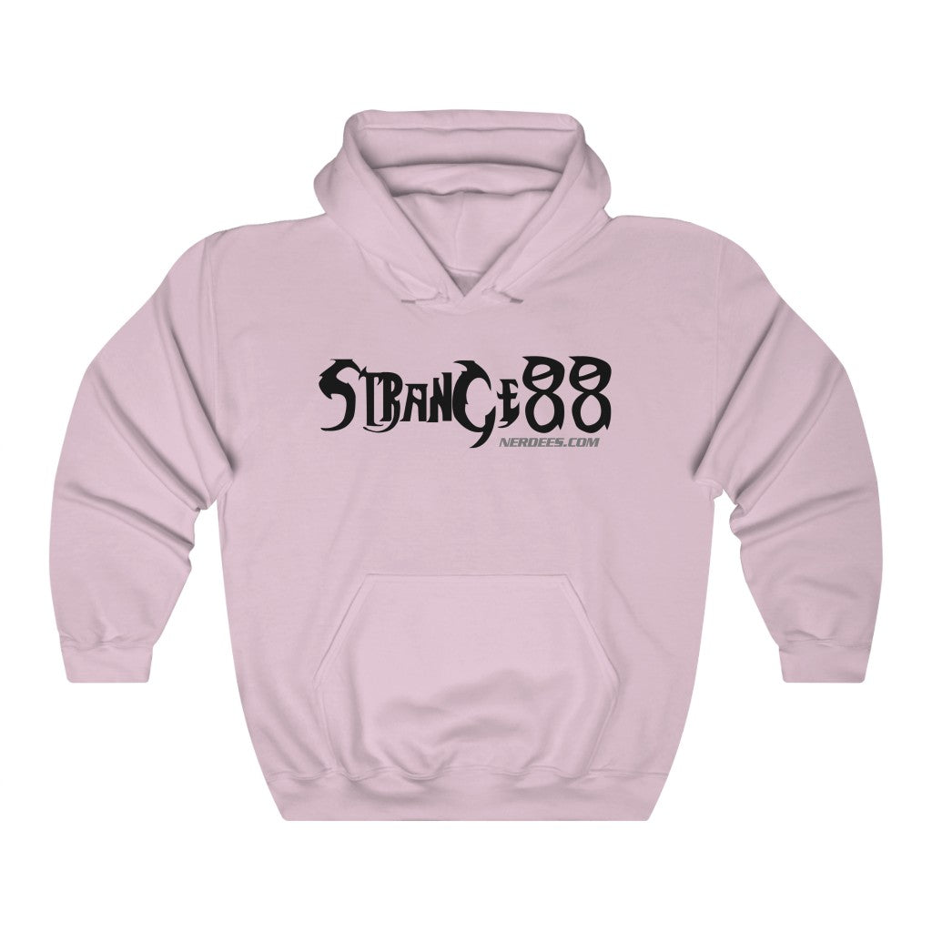 Strange 88 Retro Logo Hoodie "Thunder" (Black) - Unisex Heavy Blend™ Hooded Sweatshirt