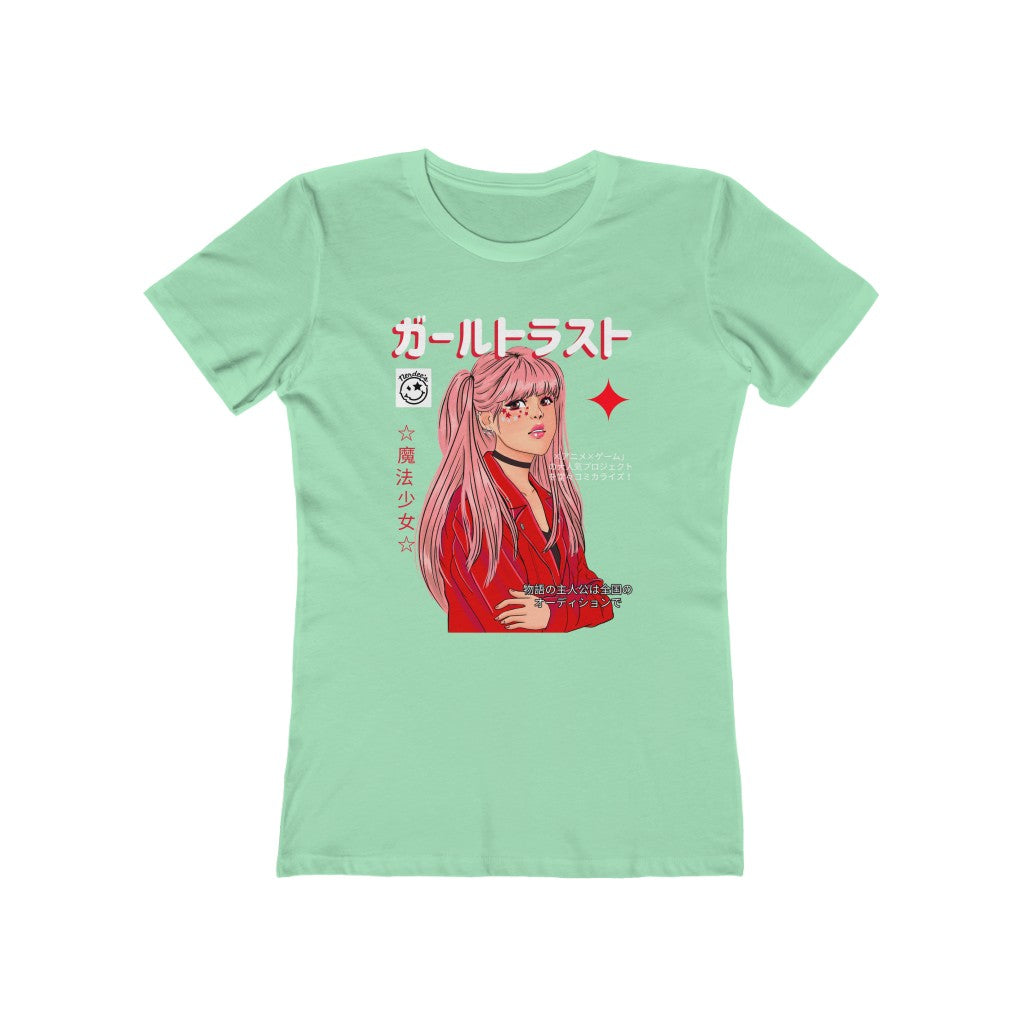 Otaku's Boutique (Nerdee's) "Pop Star" (Design 01) - Women's The Boyfriend Tee