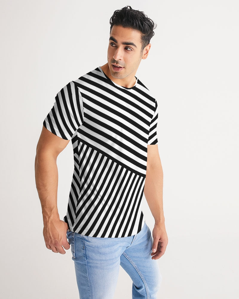 Crisscross strips -Men's Tee