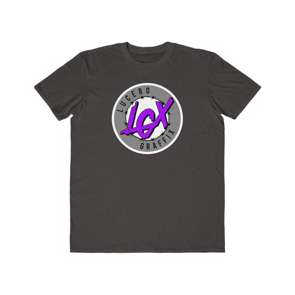 LGX Logo (WHT/GRY/PRP) - Men's Lightweight Fashion Tee