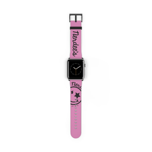 Nerdee's Official Logo Watch Band - (Design 01) Pink