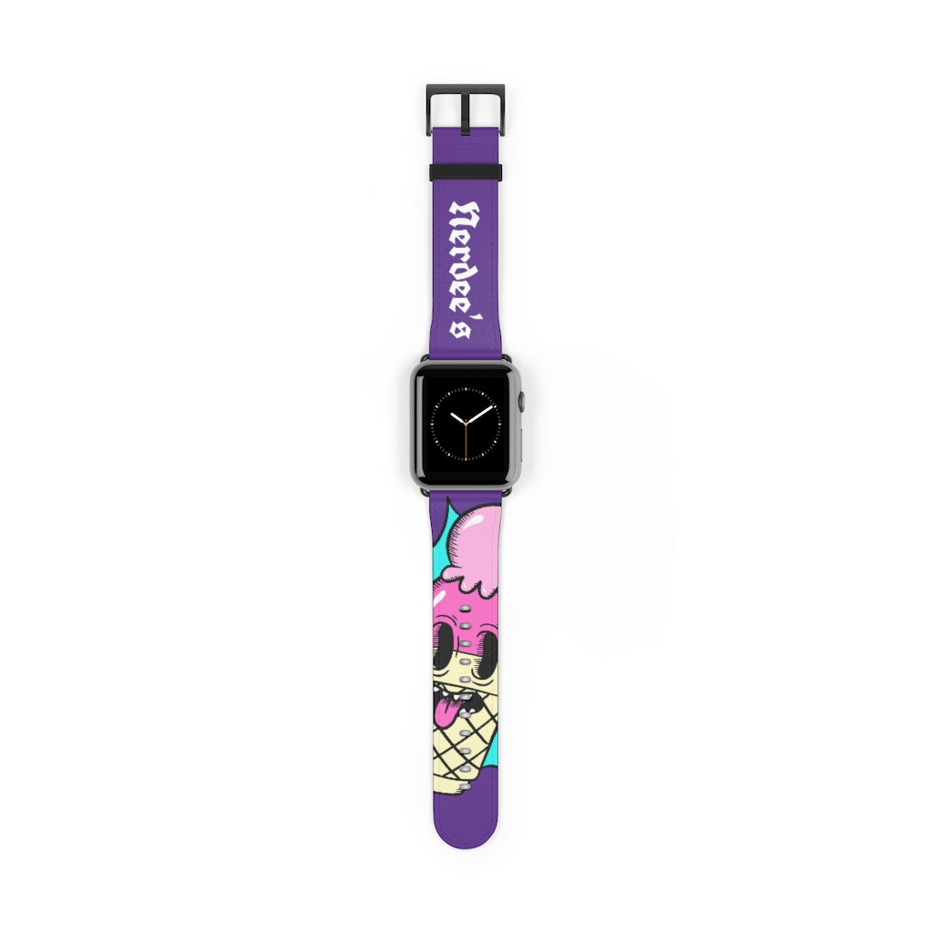 Nerdee's "I-Scream" Watch Band - (Design 01) Purple