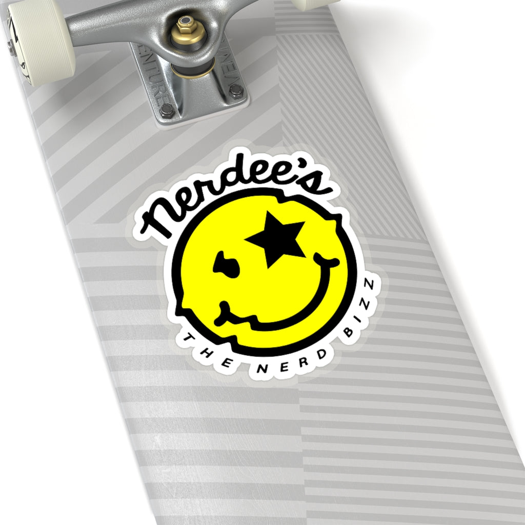 Nerdee's Official logo Decal (Yellow) - Kiss-Cut Stickers