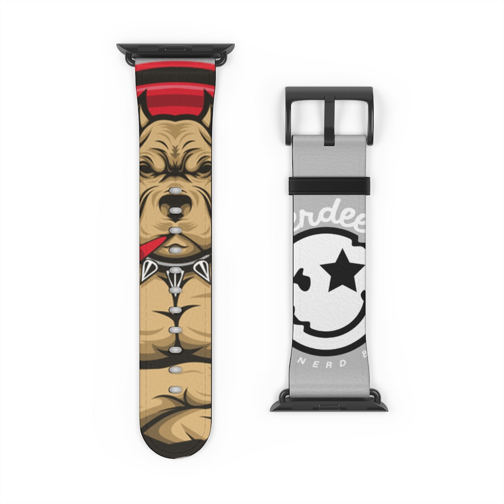 Nerdee's "Pitbull" Watch Band - (Design 01) Light Gray