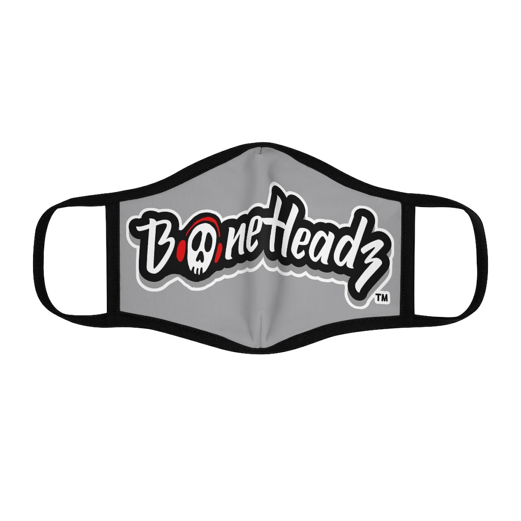 Boneheadz Logo - Fitted Polyester Face Mask - Gray