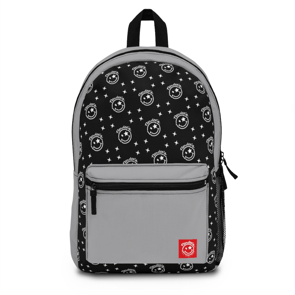 Nerdee's Logo Backpack (Design 04) - Gray