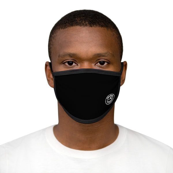 Nerdee's - Mixed-Fabric Face Mask - Emblem Logo - Black