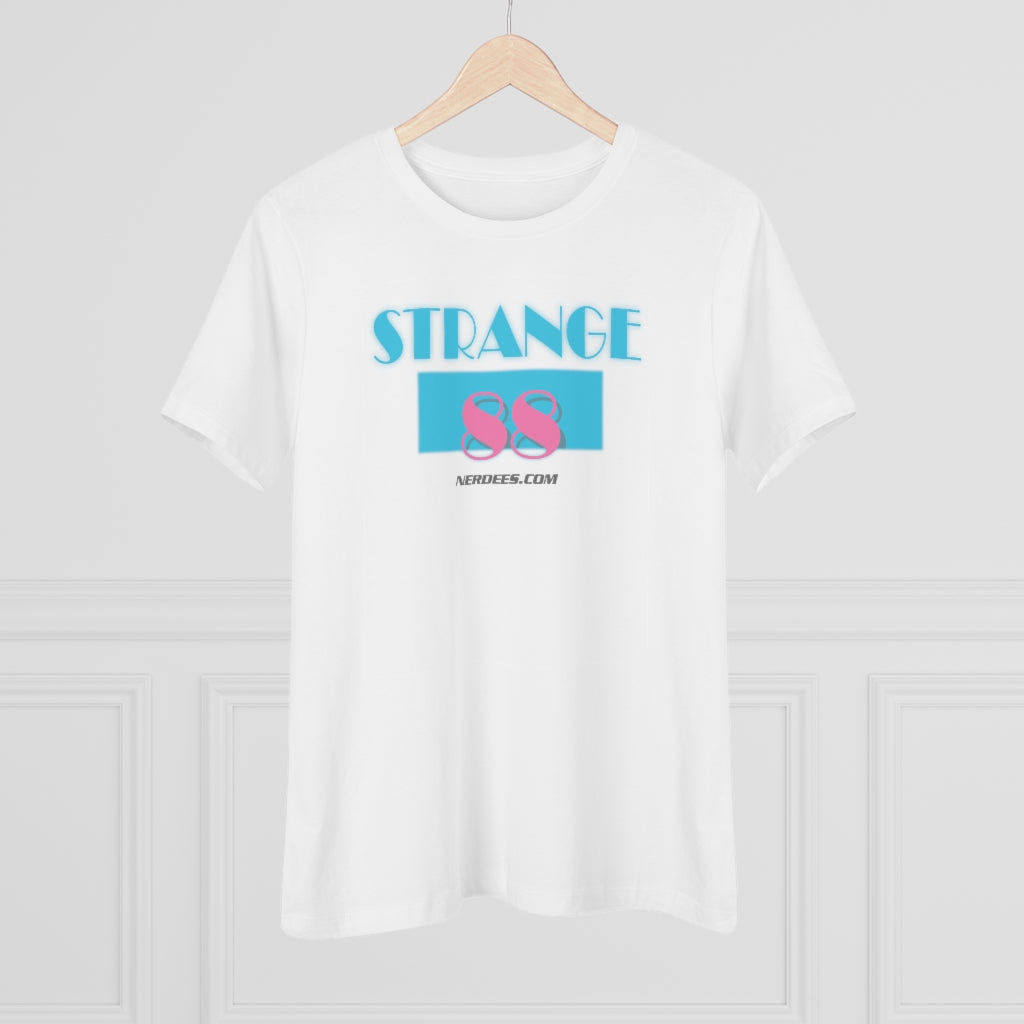 Strange 88 Retro Logo "80's City Nights" - Women's Premium Tee
