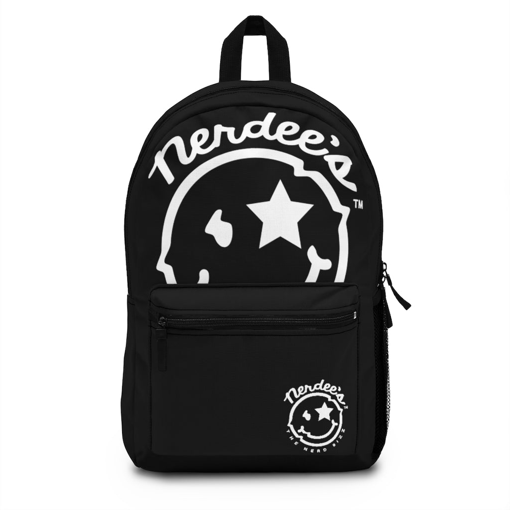 Nerdee's Logo Backpack (Design 03) - Black