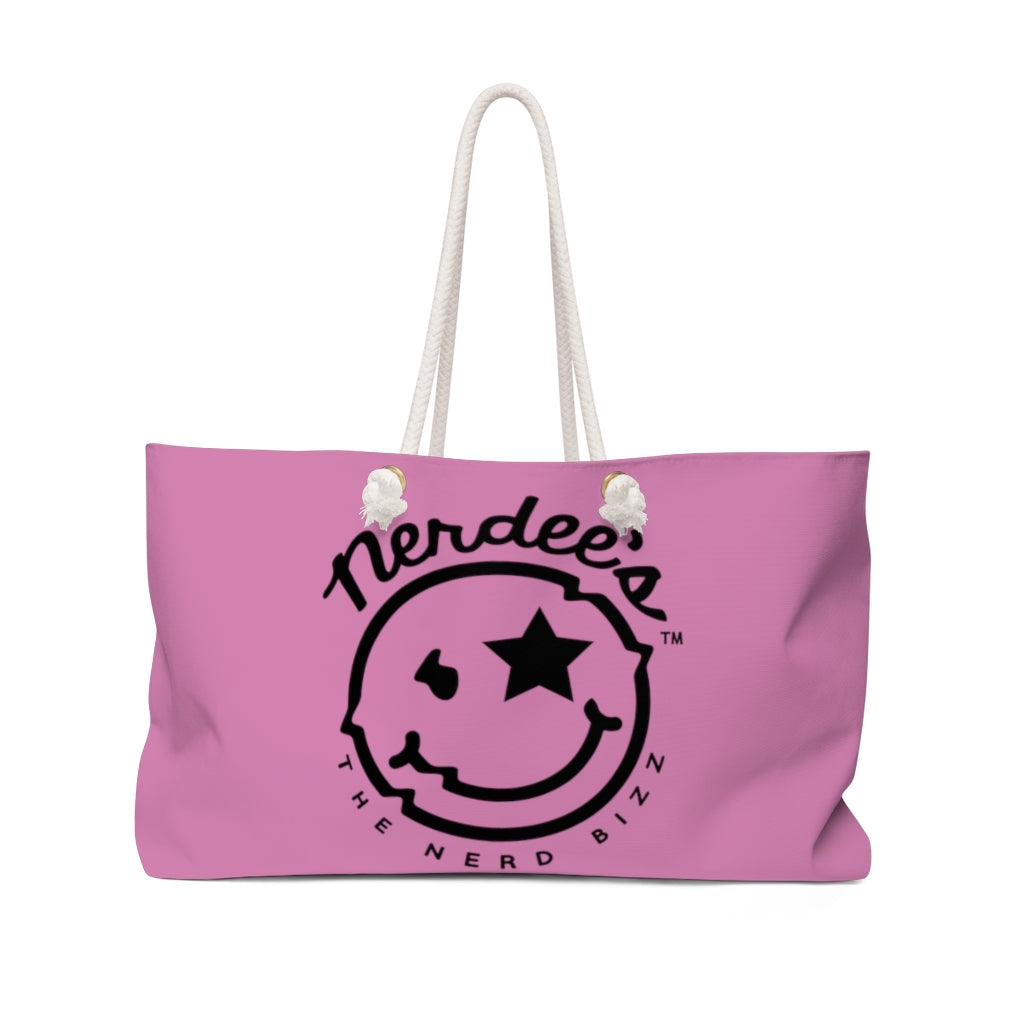 Nerdee's Official Logo  - Weekender Bag - Pink