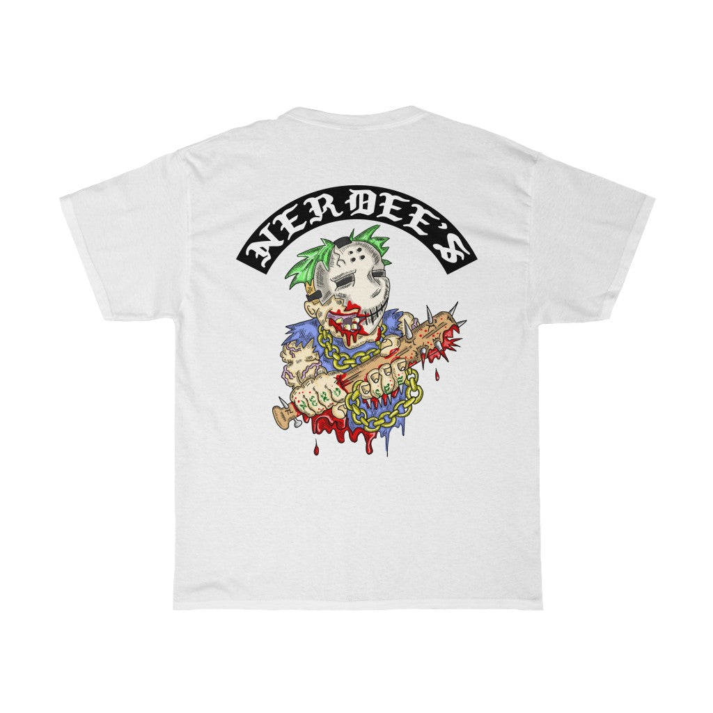 Nerdee's "Punkster" (Design 02 Front & Back) - Unisex Heavy Cotton Tee
