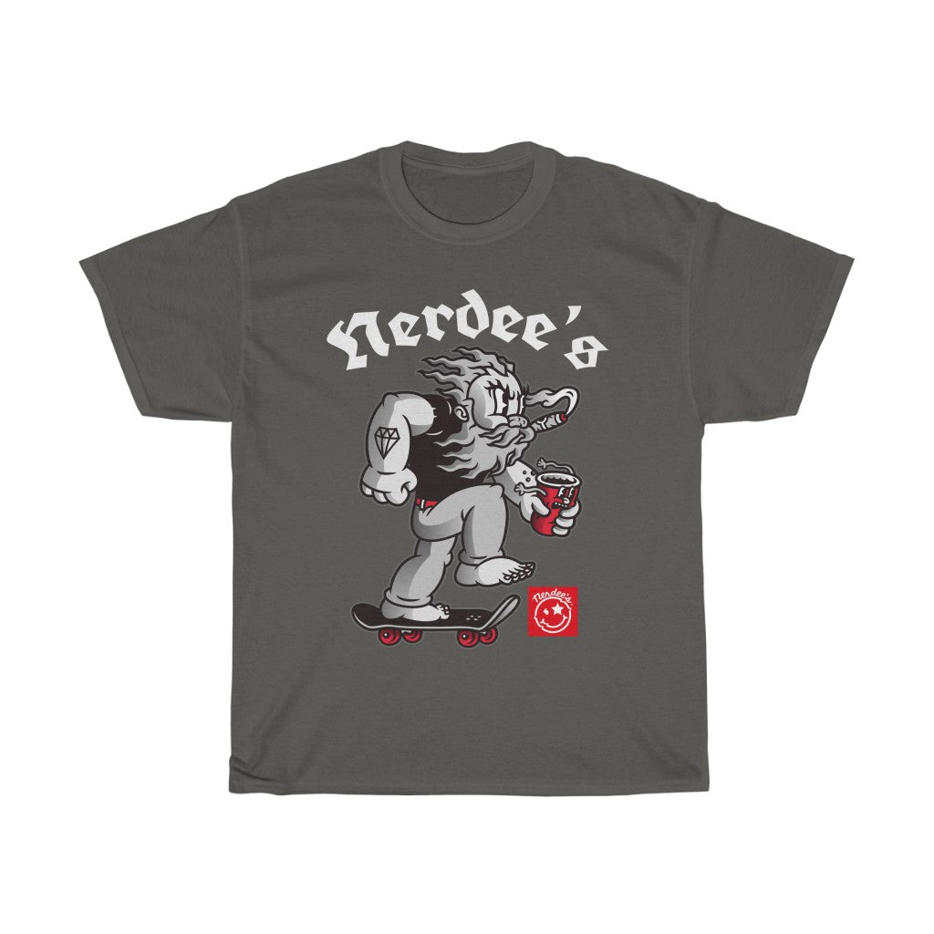 Nerdee's Skate Shop "The Beard" (Design 01) - Unisex Heavy Cotton Tee