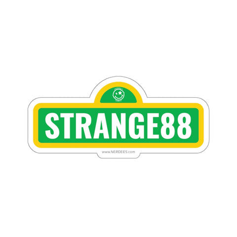 Strange 88 Retro Sticker and Decal